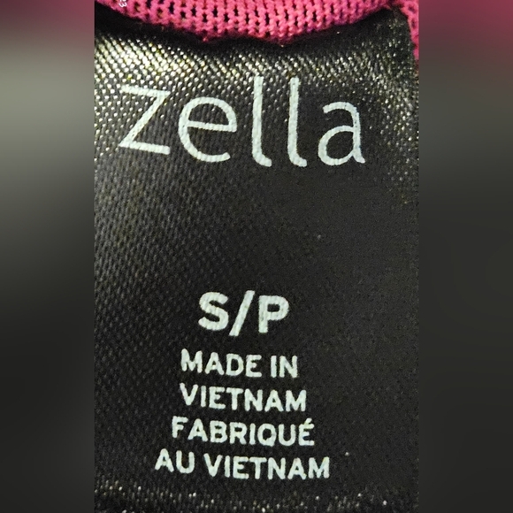 Zella Live In Eclipse Space Dye Orange Pink Striped Capri 22" Leggings - Picture 7 of 8